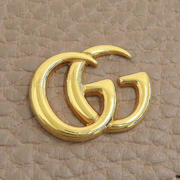 GUCCI Beige Leather GG Marmont Wallet - Picture 7 of 8